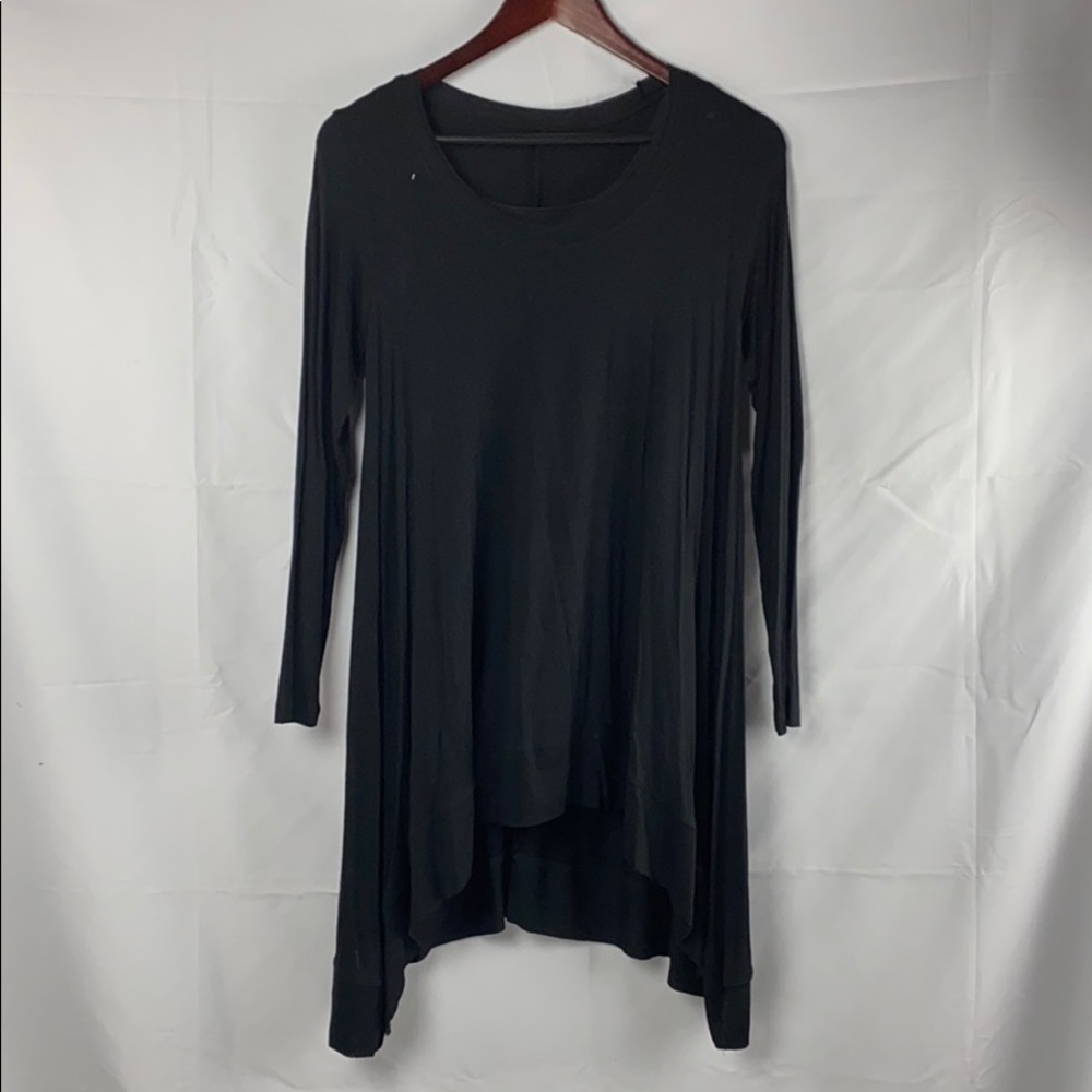 Lysse Long Sleeve Drape Top with Inner Tank